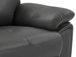 Vente-unique Bankstel 3+2-3- En 2-Zits-Relaxbank Van Grijs Leer Vineta