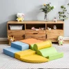 Vente-unique Spel Voor Binnen-6 Gigantische Bouwstenen Voor Hardlopen En Klimmen, Grote Bouwstenen Voor Kinderen. Trappen En Glijbaan Voor Kinderen - Speelgoed Om Te Klimmen, Glijden En Kruipen. Voor Kleuters En Baby'S, Zachte, Kleurrijke Bouwstenen.