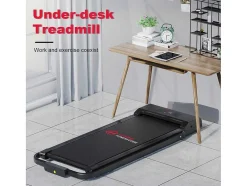 Vente-unique Fitness-2 In 1 Elektrische Vouwpartij Met Lcd -Scherm Versterkt Frame Voor Thuiskantoor