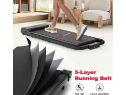 Vente-unique Fitness-2 In 1 Elektrische Vouwpartij Met Lcd -Scherm Versterkt Frame Voor Thuiskantoor