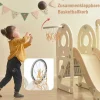 ModernLuxe Spel Voor Buiten-3 In 1 Glijbaan - Met Trap, Basketbalring - Autovorm - Roze