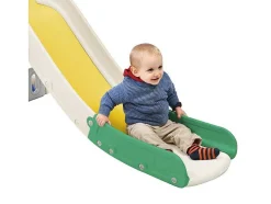 ModernLuxe Spel Voor Buiten-4 In 1 Glijbaan - Met Trap, Opbergruimte, Basketbalring - Groen