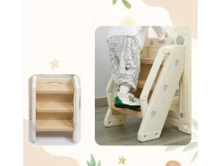 ModernLuxe Spel Voor Buiten-5 In 1 Glijbaan - Met Trap, Schommel, Opbergruimte, Basketbalring - Lichtgeel