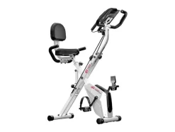Vente-unique Fitness-3 In 1 Opvouwbare Hometrainer, Magnetische X-Bike Ligfiets Fitness Bike Met 8-Level Verstelbare Weerstand Voor Home Gym Workout