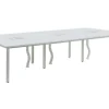 Workēa Kantoormeubilair-6 Persoons Bureau Bank - Wit - L120 Cm - Downtown
