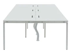 Workēa Kantoormeubilair-6 Persoons Bureau Bank - Wit - L120 Cm - Downtown