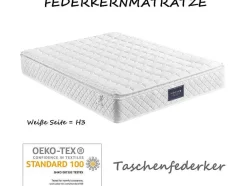 Vente-unique Latex Matras-140 X 200 Cm Matras Met 7-Zone Pocketveren En Hr-Foam, 25 Cm Dik - Merax