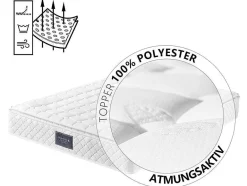 Vente-unique Latex Matras-140 X 200 Cm Matras Met 7-Zone Pocketveren En Hr-Foam, 25 Cm Dik - Merax