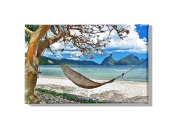 EPIKASA Decoratieve Wandplaat-Afdrukken Op Canvas Zee 4, Veelkleurig, 70X3X45 Cm,