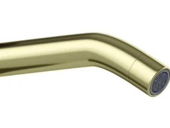 Shower & Design Kraan-Afgeronde Mechanische Mengkraan - Goud Met Satijnglans - Adour