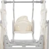 ModernLuxe Babymeubel-Afneembare En Opvouwbare Babybox 12+2 Met Speelbord, Basketbalring En Schommel Lichtgrijs