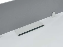 Workēa Kantoormeubilair-Afscheiding Voor Professioneel Bureau - Stof - Grijs - L110 Cm - Downtown