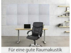 Vente-unique Wandpaneel-Akoestisch Wandpaneel Mcw-L52 (Set Van 4), Lichtgrijs