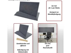 Vente-unique Wandpaneel-Akoestisch Wandpaneel Mcw-L52 (Set Van 6), Lichtbruin