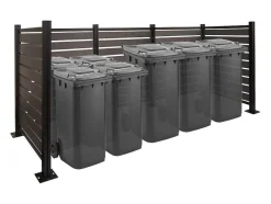 Vente-unique Tuinhuis-Aluminium Afvalemmerhek Mcw-K57, Grijs