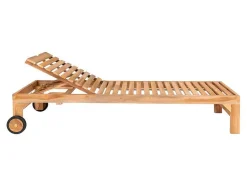 Vente-unique Ligstoel-Andorra Loungemeubel Ligbed Naturel.