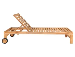 Vente-unique Ligstoel-Andorra Loungemeubel Ligbed Naturel.