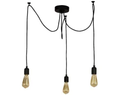 EPIKASA Aanbiedingen: Woonaccessoires-Andria Hanglamp, Zwart, 180 X 180 X 93 Cm,