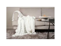 Venture Home Huistextiel-Anny Plaid 170X130Cm Wit.