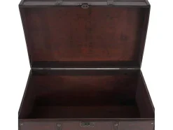Vente-unique Kleine Opberger En Slaapkameraccessoire-Antibes Houten Kist, Hoekig