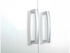 Vente-unique Badkamerkast-Arconati Badkamerkast Voor Wasmachine 2 Deuren, 2 Open Vakken Wit.