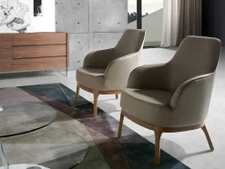 Angel Cerda Fauteuil Kunstleer-Armstoel Met Kunstleer Bekleed 5043