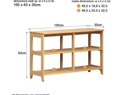 Vente-unique Schoenenkast-Arona Schoenenkast, Bank Honing.
