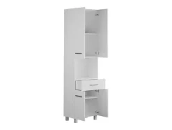 Vente-unique Badkamerkast-Badkamerkast Op Poten - 180 Cm - Wit - Minela