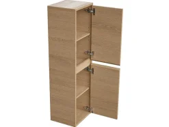 Vente-unique Badkamerkast-Badkamerkolom - Eikenfineer - L30 X B35 X H120 Cm - Enosea