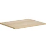 Vente-unique Badkamermeubel Met Enkele Wastafel-Badkamermeubel Met Opzetwastafel Van Steen - Eikenfineer - 60 Cm - Milipam