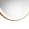OZAIA Accessoires & Spiegels-Badkamerspiegel Rond Met Led-Verlichting Numea - L60 X H60 Cm - Goudkleurig