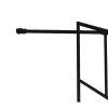 Shower & Design Badscherm-Badscherm In Industriele Stijl Met Beweegbaar Deel - 100 X 140 Cm - Obelini