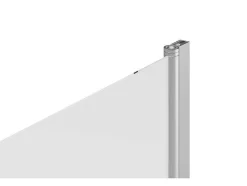 Shower & Design Badscherm-Badscherm Met Verchroomd Metalen Handdoekenrek In Industriele Stijl - 70 X 140 Cm - Tobin