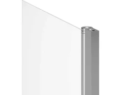 Shower & Design Badscherm-Badscherm Met Verchroomd Metalen Handdoekenrek In Industriele Stijl - 70 X 140 Cm - Tobin