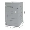 Vente-unique Tuinhuis-1-Bak/2-Bak Bekleding Mcw-E83, Roestvrij Staal 35Kg