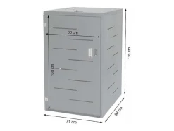 Vente-unique Tuinhuis-1-Bak/2-Bak Bekleding Mcw-E83, Roestvrij Staal 35Kg