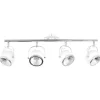 EPIKASA Tuinlamp-Ball Spot, Chroom, Wit, 80X13X23 Cm,
