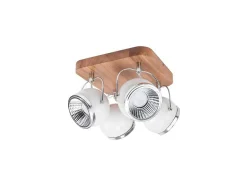 EPIKASA Tuinlamp-Ball Spot, Eik, Chroom, Wit, 26X26X20 Cm,