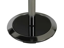 Vente-unique Barmeubel-Barmeubel Aliseto - Mdf En Verchoomd Metaal - Zwart