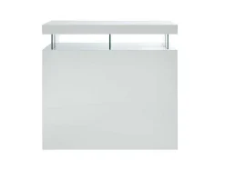 Vente-unique Barmeubel-Barmeubel Fabio - Mdf Witgelakt - Met Ledverlichting