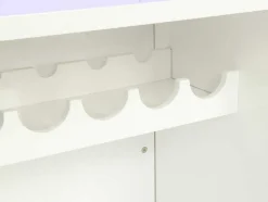 Vente-unique Barmeubel-Barmeubel Fabio - Mdf Witgelakt - Met Ledverlichting