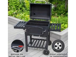 Monstershop Buitenkeuken-Bbq Grill Rookoven - Xl - Zwart