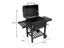 Monstershop Buitenkeuken-Bbq Grill Rookoven - Xl - Zwart