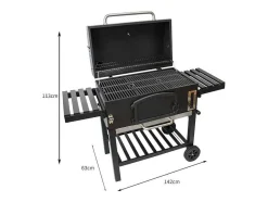Monstershop Buitenkeuken-Bbq Grill Rookoven - Xxl - Zwart