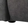 Vente-unique Fluwelen Bed-Bed 160 X 200 Cm - Ribfluweel - Antraciet - Sonetri