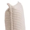 Vente-unique Hoofdeinde En Brugkast-Bed Hoofdeinde 160 Cm - Corduroy Fluweel - Beige - Ambrilia