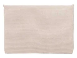 Vente-unique Hoofdeinde En Brugkast-Bed Hoofdeinde 160 Cm - Corduroy Fluweel - Beige - Ambrilia