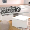 Vente-unique Kinderbed-Bed Louane Met 2 Lades En 1 Opbergruimte - 90 X 190 Cm - Wit