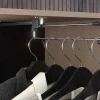 Vente-unique Tweepersoonsbed-Bed Met Opbergruimte 160 X 200 Cm - Met Ledverlichting - Kleur: Naturel En Zwart + Bedbodem - Velona