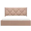 PASCAL MORABITO Fluwelen Bed-Bed Met Opbergruimte 160 X 200 Cm - Velours - Beige - Stari Van - Van